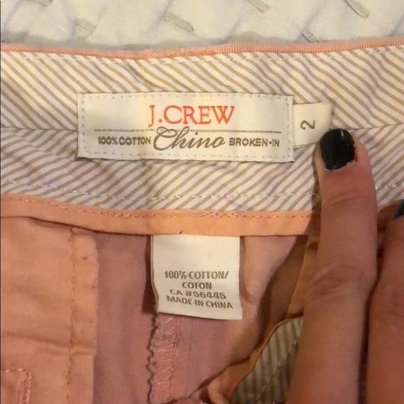 Peach Chino Shorts + Orange Embroidered Sailboats - Picture 4 of 5